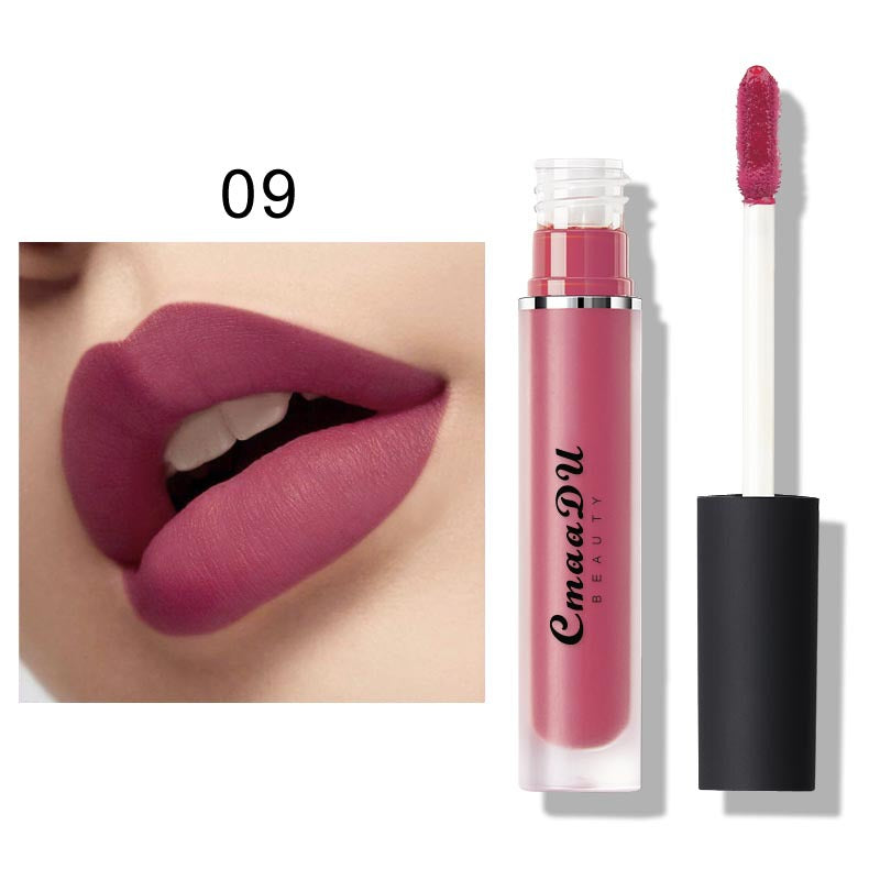 15-Color Non-Sticky Matte Lip Gloss and Lipstick Set