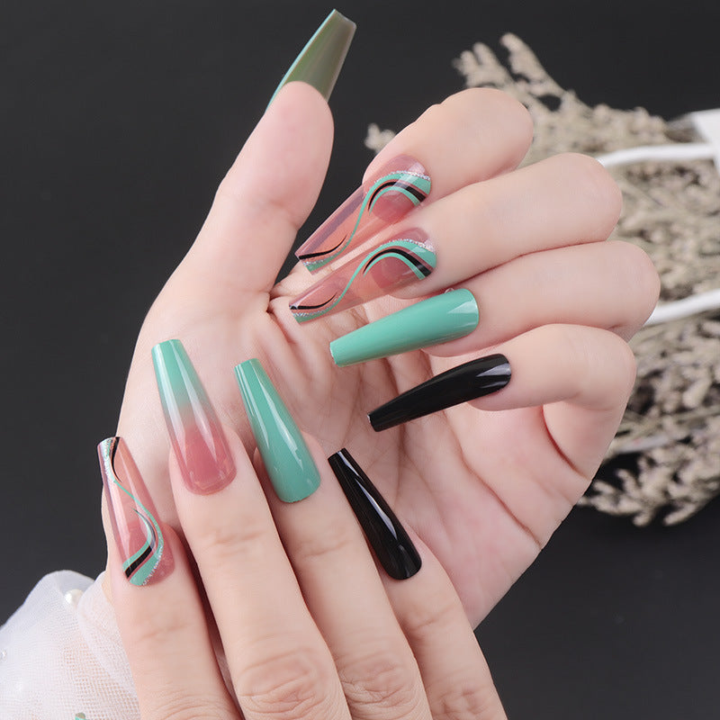 Detachable Long Nail Tips for Elegant Manicures