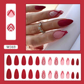 Simple Matte Red Nails New Year Bride Shiny Gold Ins Style