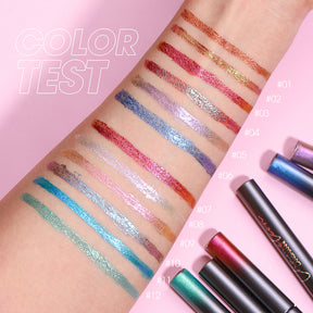 6-Color Glitter Liquid Eyeliner Set