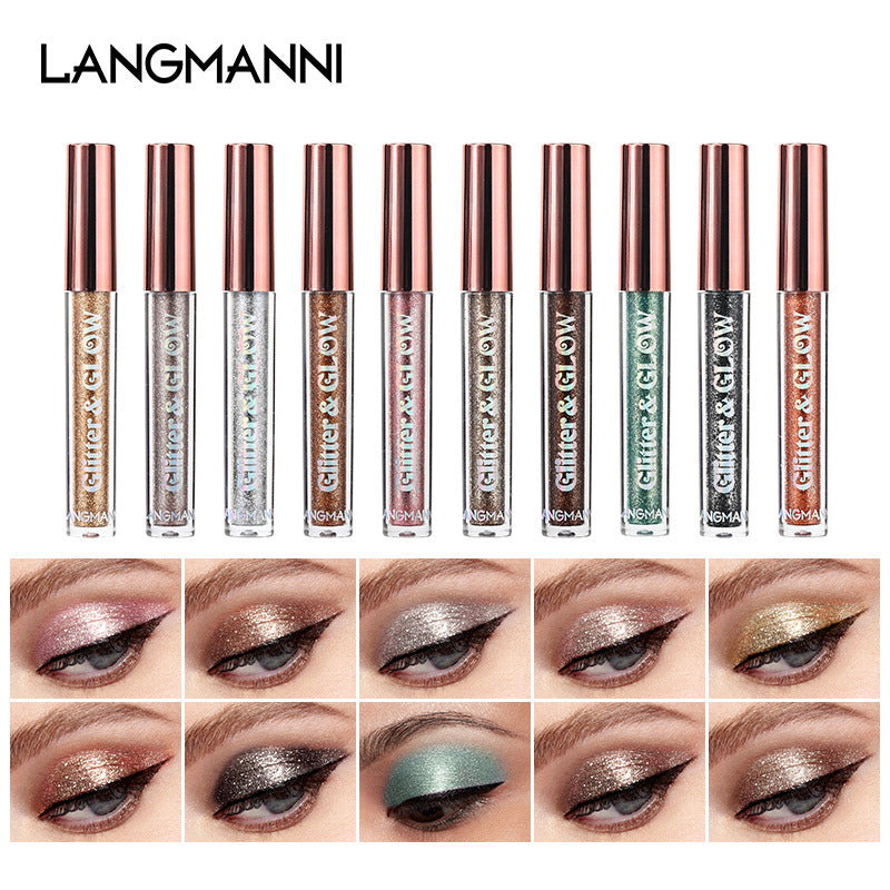 10-Pack Diamond Glitter Liquid Eyeshadow Set