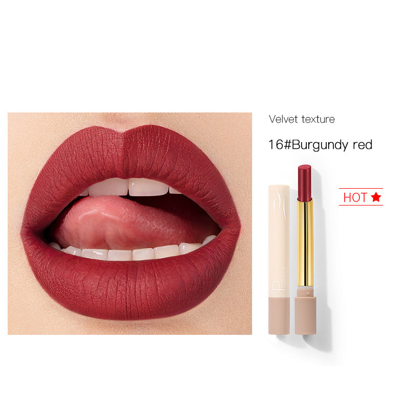 16-Color Velvet Matte Lipstick Set, Soft and Smooth