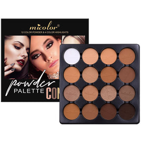 16-Color Face Contour Palette - Long-Lasting