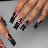 Sweet and Cool Mid-Length French Nail Stickers