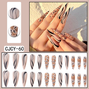 Detachable Long Nail Tips for Elegant Manicures