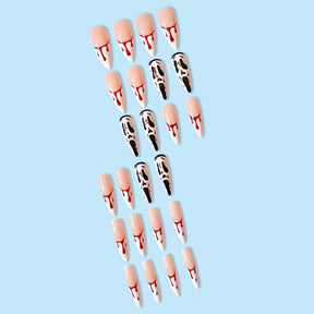 Screaming Face Halloween Press-On Nails - Wholesale