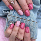 Barbie Pink Solid Color Nail Tips, Sweet and Chic