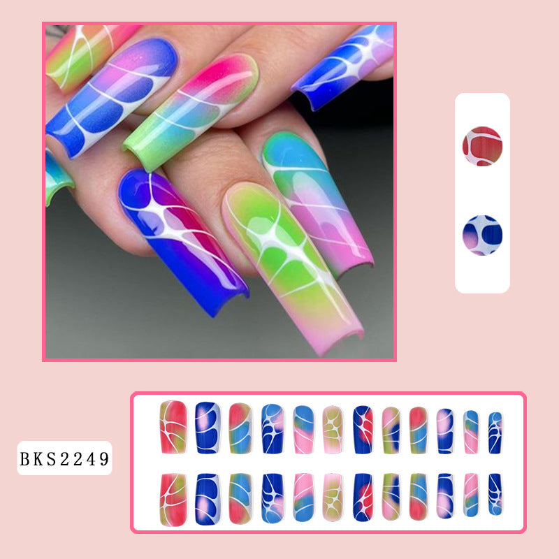 Colorful Contrast Nail Tips