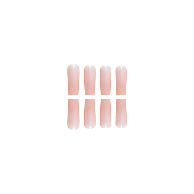 Pink Ballet-Inspired Long Fall Nails 24-Piece Wholesale Set