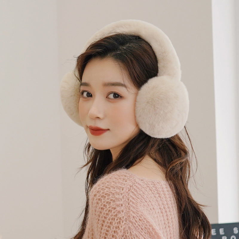 Warm Real Rabbit Fur Ear Muffs - Winter Accessory