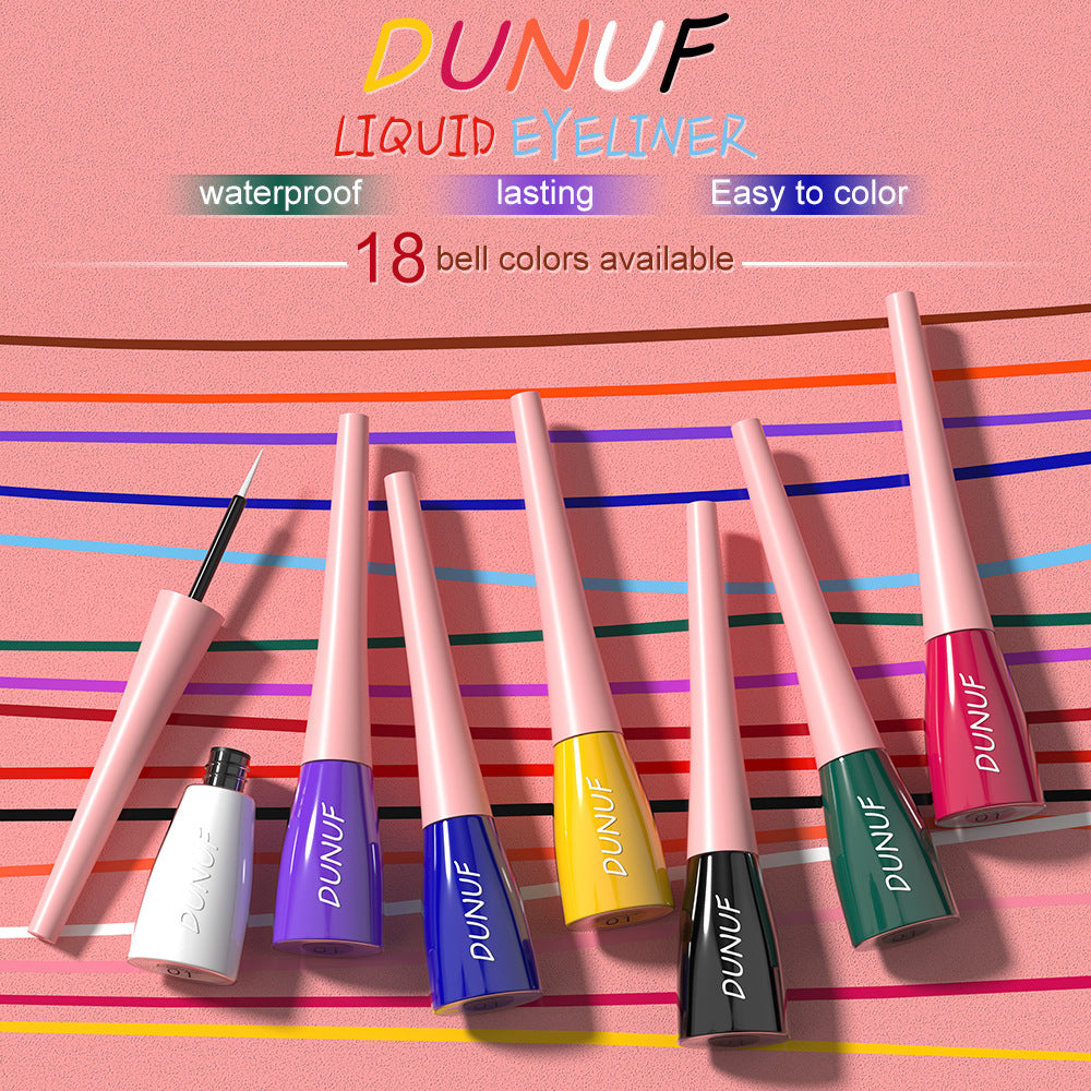 18-Color Long-Lasting Waterproof Liquid Eyeliner Pen