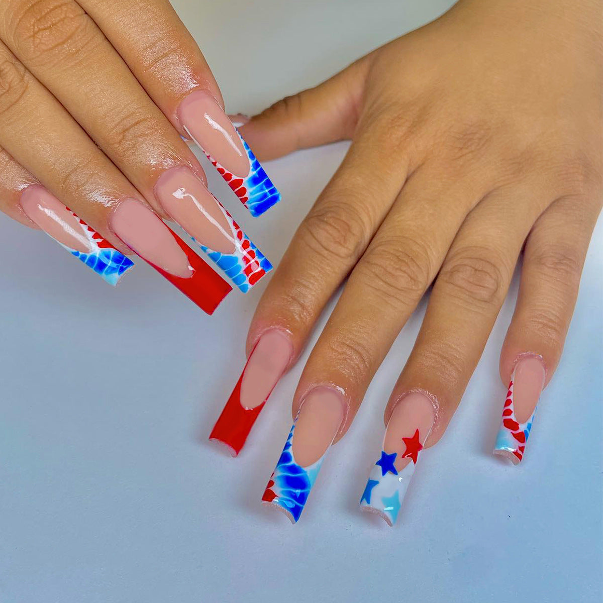 Independence Day Handmade Removable Nail Stickers