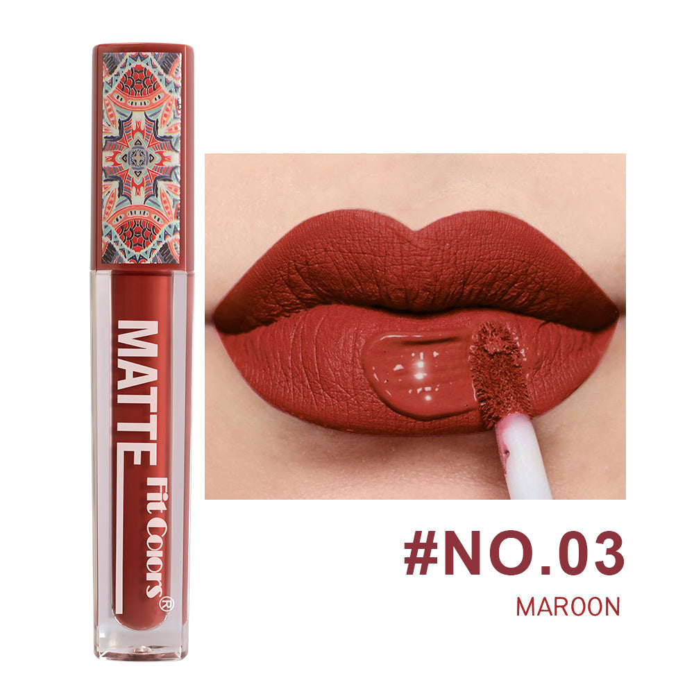 6-Color Matte Non-Transfer Lip Gloss