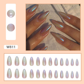 Cute and Cool Halloween/Christmas Fall Nails: 24-Piece Set