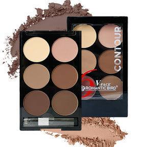 6-Color Matte Highlight and Contour Palette