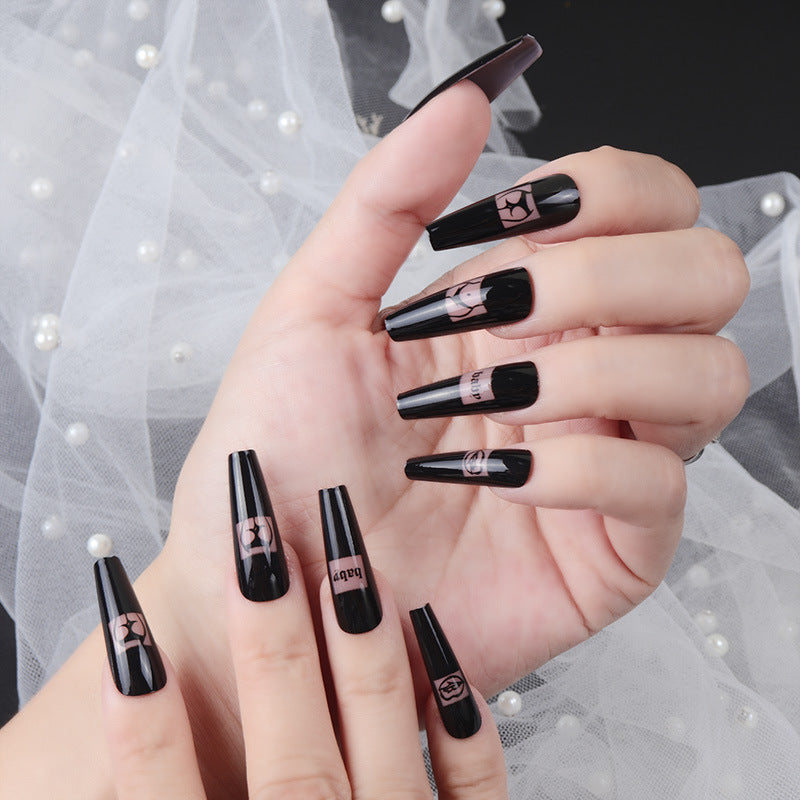 Detachable Long Nail Tips for Elegant Manicures