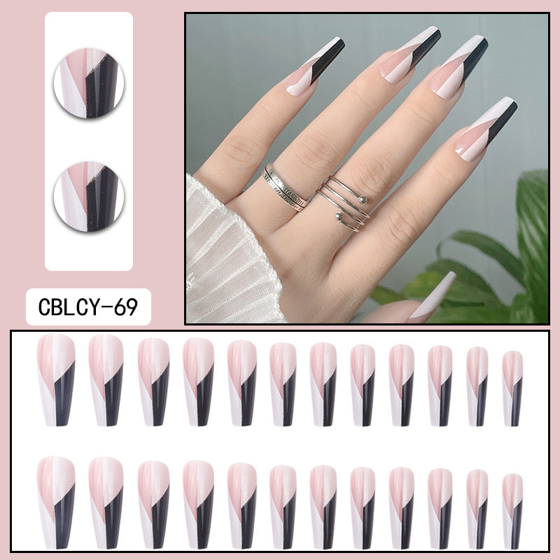 Detachable Long Nail Tips for Elegant Manicures