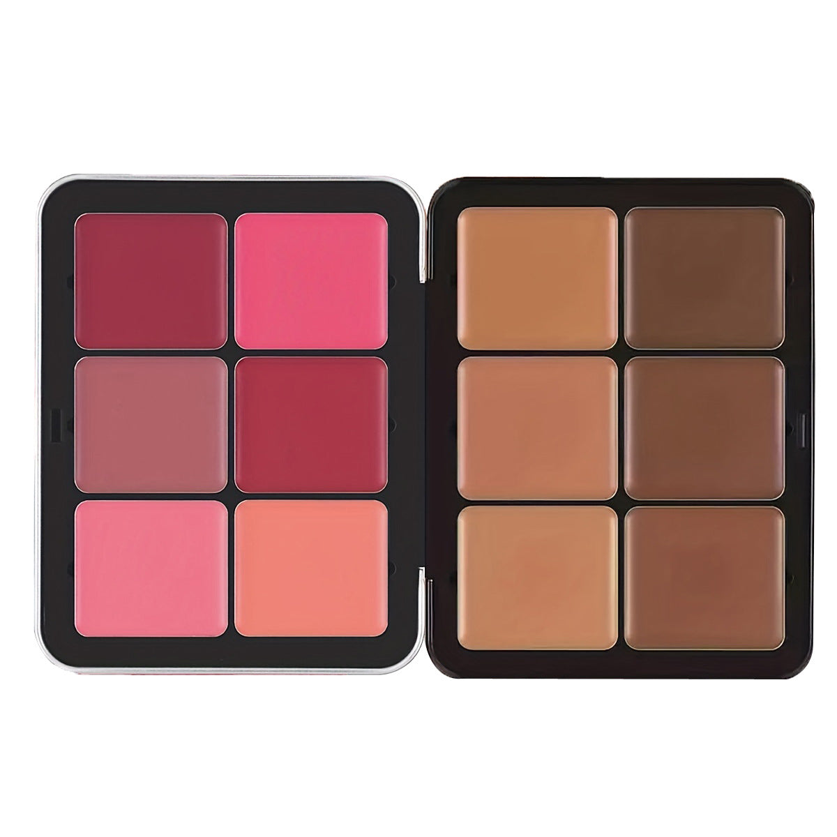 12-Color Iron Box Blush Palette - Matte Finish