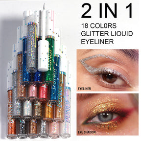 6-Piece Glitter Liquid Eyeliner Set