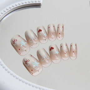 Cute Nail Art - Love Hearts & Bows Stickers