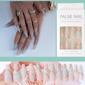 Removable Nail Extensions, Elegant Ballet Style