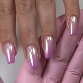 Retro Gradient Laser Nail Art Tips, Wearable Nail Patches