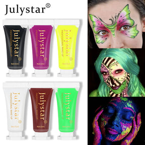 Water-Soluble Fluorescent Face and Body Paint