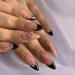 Diamond Droplet Nail Tips, Trendy and Elegant