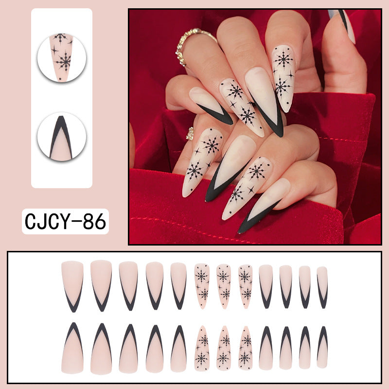 Detachable Long Nail Tips for Elegant Manicures