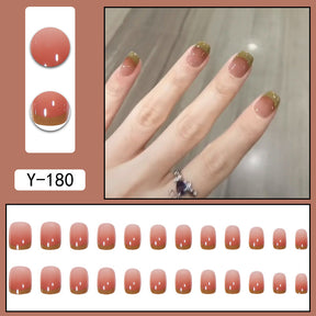 Short INS Style Nail Tips for Chic Manicures