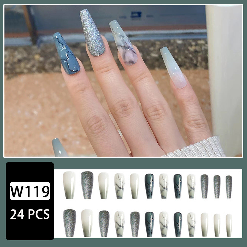 Removable Long Sweet & Cool Nail Extensions