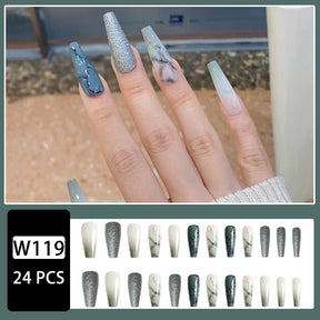 Removable Long Sweet & Cool Nail Extensions