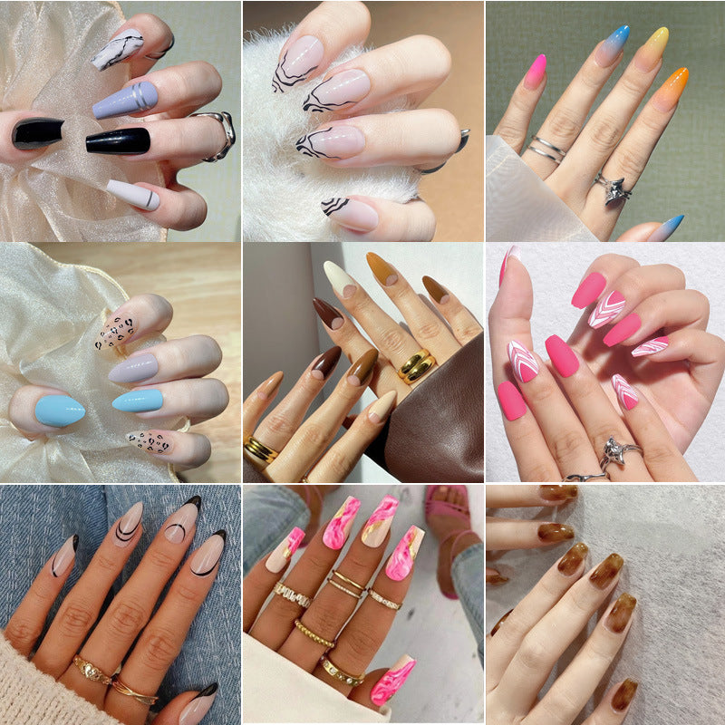 Short INS Style Nail Tips for Chic Manicures