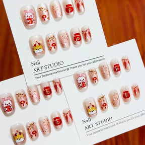 Cute Dragon Year Zodiac Nail Art Pieces