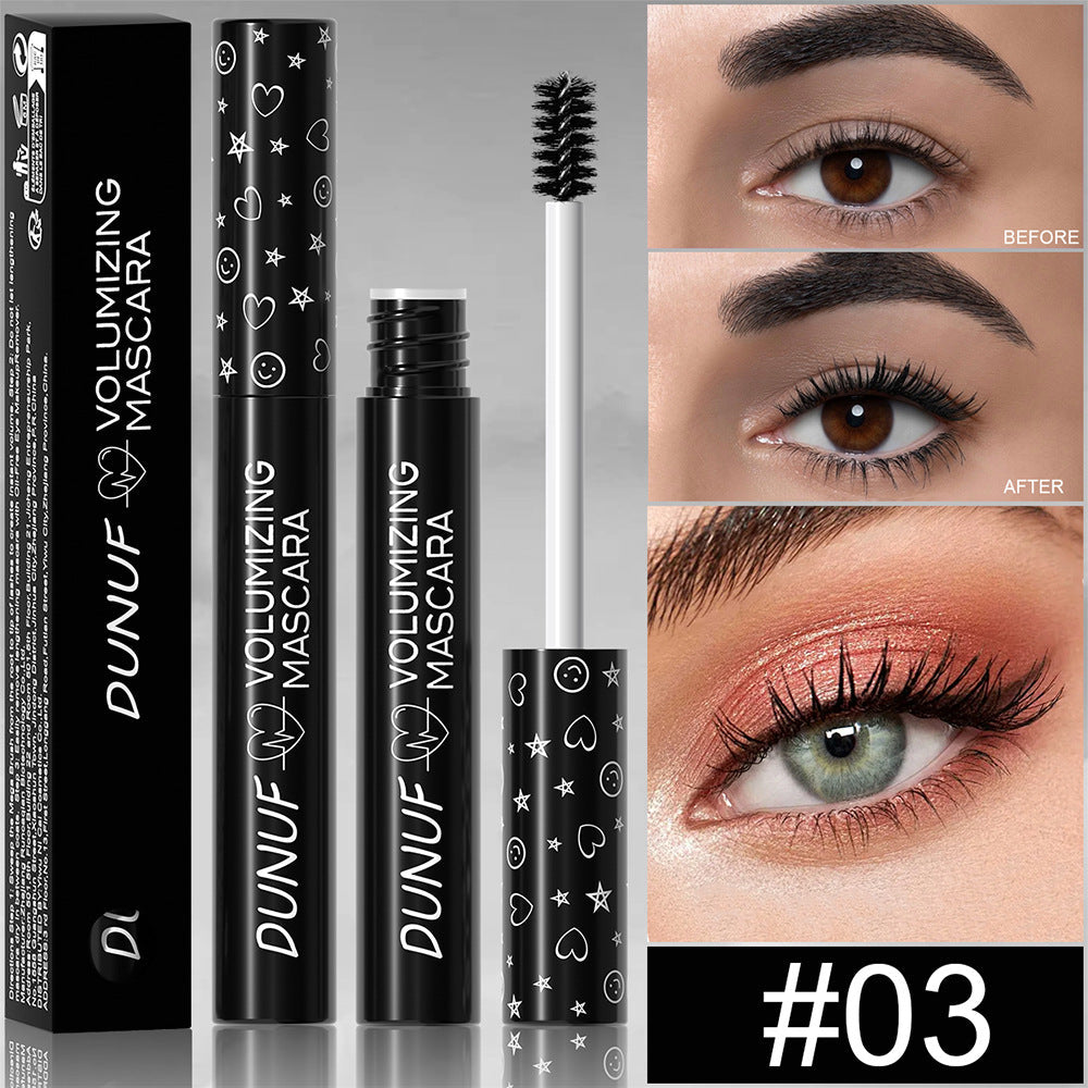 DUNUF Colored Mascara, Long-Lasting Waterproof, Thickening and Lengthening