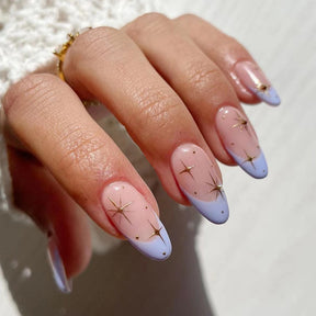 Round Tip French Almond Nails, Stylish and Durable