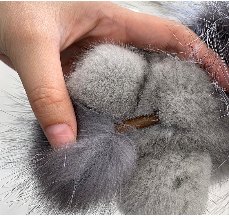 Cute Mink Fur Lion Keychain - Simba Car Charm