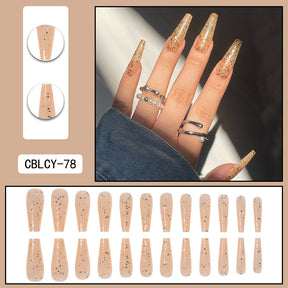 Detachable Long Nail Tips for Elegant Manicures