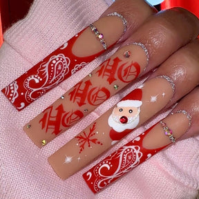 Santa Claus XXXL Water Pipe Nails with Snowflakes