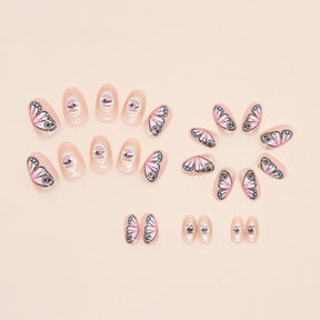 Oval Nails, Halloween Totem Mystery Eyes Design