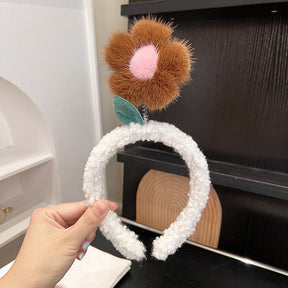 Cute Mink Fur Flower Headband - Stylish & Soft