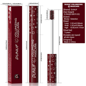 DUNUF Colored Mascara, Long-Lasting Waterproof, Thickening and Lengthening