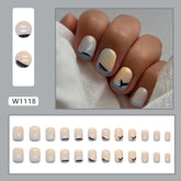 Short Sea Salt Whale Nails, Minimalist and Luxe