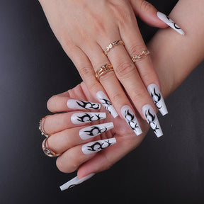 Detachable Long Nail Tips for Elegant Manicures