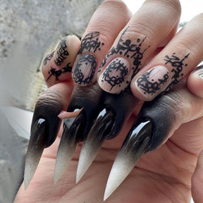 Classic Two-Piece Set Long Pointed Sweet Cool Claw Nails