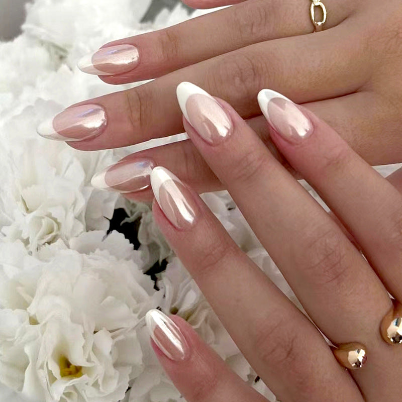 Simplicity Aurora French Nails - Sweet Almond Shape