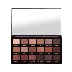 18-Color Eyeshadow Palette - Matte, Shimmer, Highlight, Contour