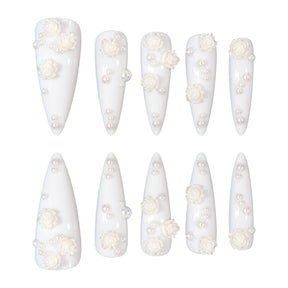 Best-Selling Solid Color Rhinestone Nail Tips, Detachable