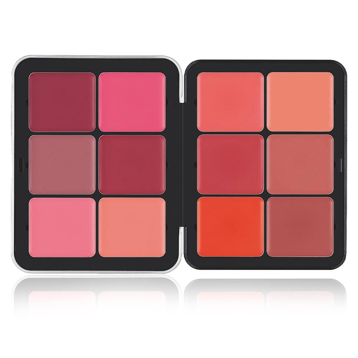 12-Color Matte Cheek Cream Compact - Natural Finish