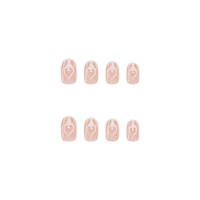 24-Piece Detachable Flame Design Nail Tips